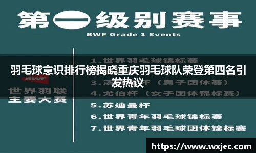 羽毛球意识排行榜揭晓重庆羽毛球队荣登第四名引发热议